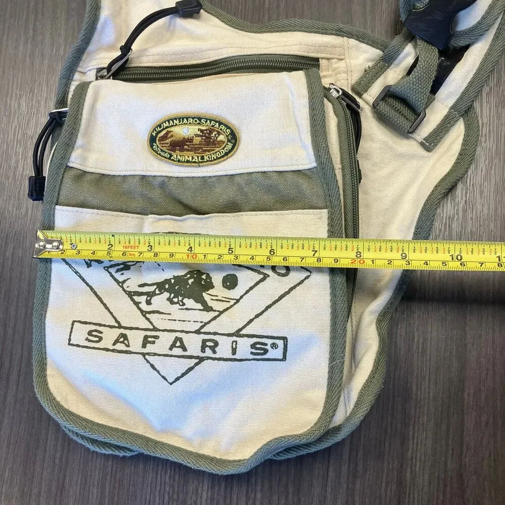 Vintage Disney World Animal Kingdom Kilimanjaro Safaris Messenger Bag Sling Pack